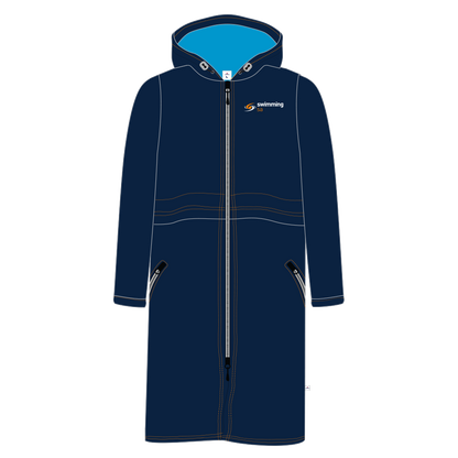 Swimming SA Deck Parka - Navy/Aqua