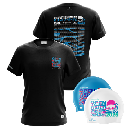 2025 SSA OW Performance 'Names' T-Shirt & Swim Cap