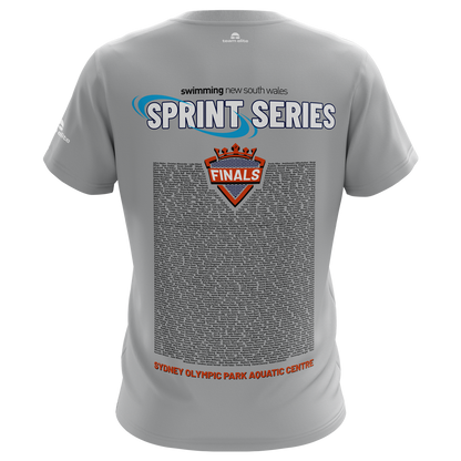 2026 SNSW Speedo Sprint FINALS Names T-Shirt - Grey