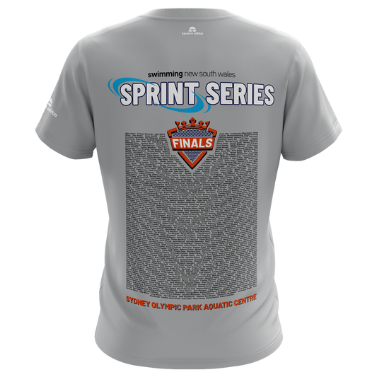 2026 SNSW Speedo Sprint FINALS Names T-Shirt - Grey