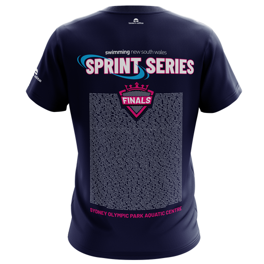 2026 SNSW Speedo Sprint FINALS Series Names T-Shirt - Navy