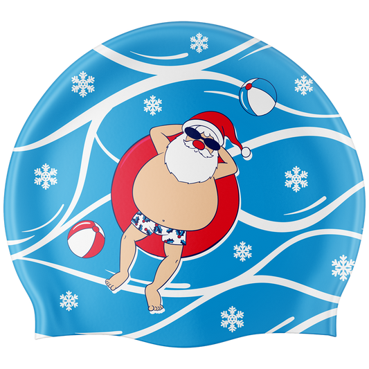 Santa Swim Cap