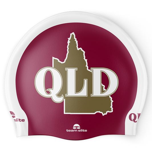 Queenslander Swim Cap - Maroon