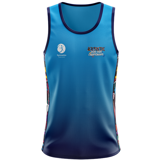 2026 GQ Artistic State Championship Singlet - Blue