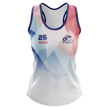 2026 FRANCE IBCPC Maillot sans manches [Racerback Singlet] - Classique