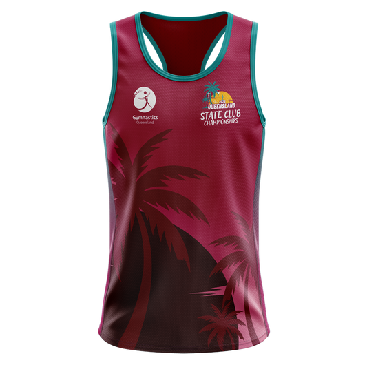 2026 GQ State Club Championship Racerback Singlet - Maroon